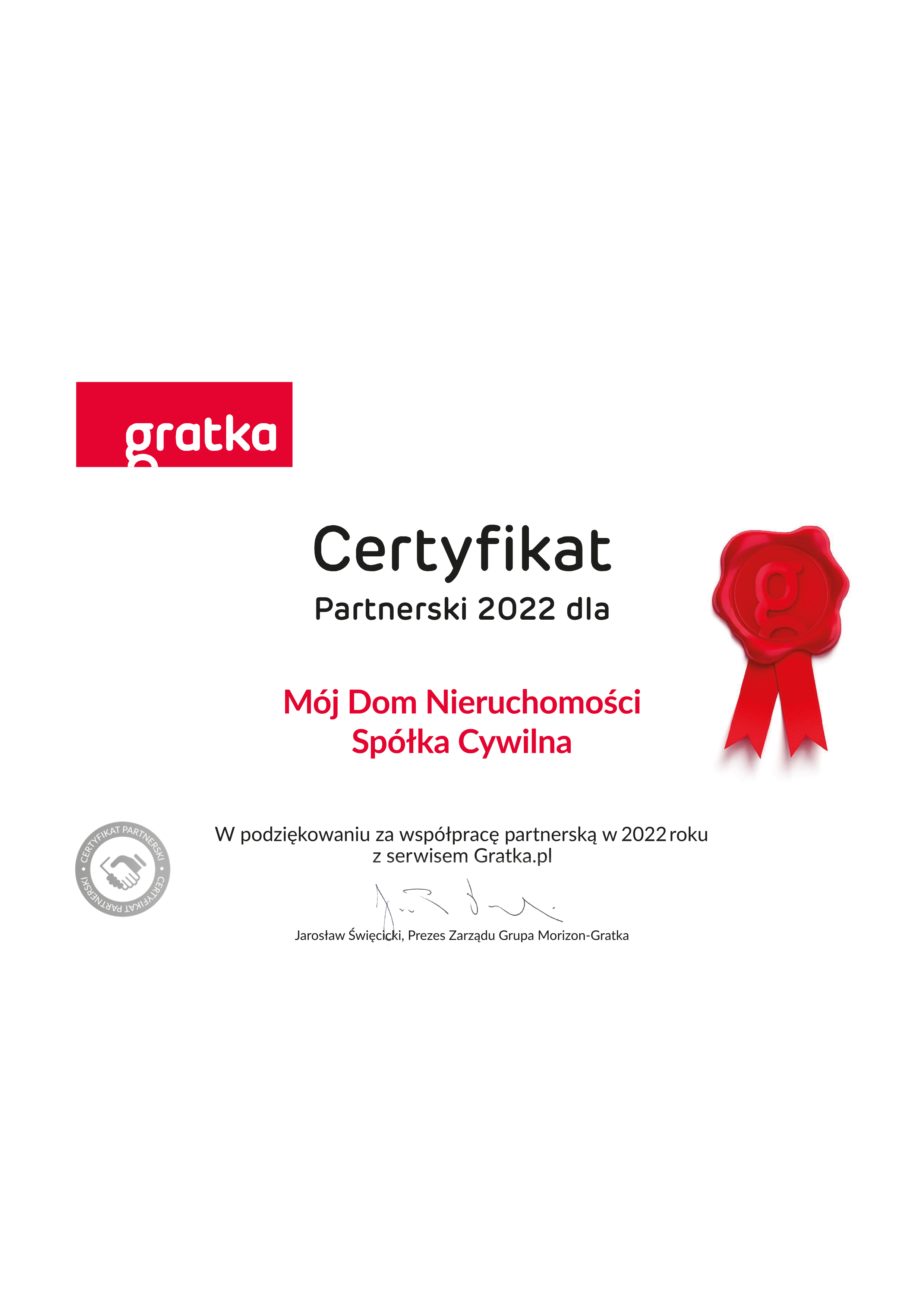 certyfikat